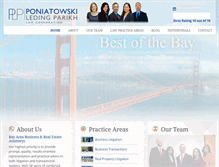 Tablet Screenshot of ponlaw.com
